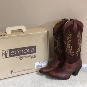 New HH Sonora Maggie Caramel/Brn 9.5 M Boots